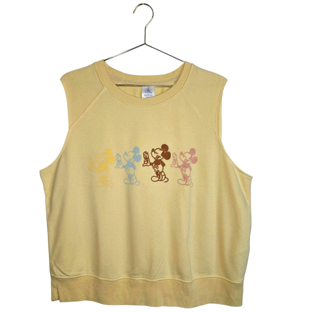 Disney Butter Yellow Sleeveless Sweater Size 1X